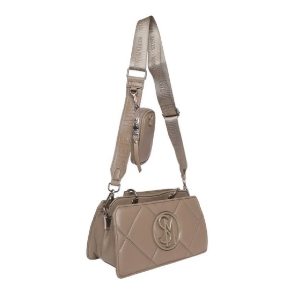 NWT - Steve Madden Bevie Quiled Lt. Olive Satchel. Retail $98 - Picture 4 of 16